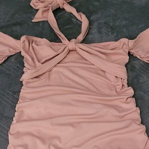 SHEIN Mauve Pink Skin Tight Night Dress